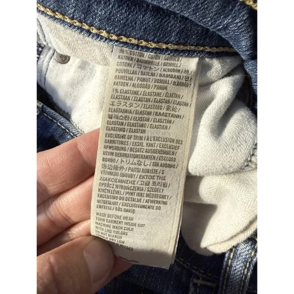 Hollister Women's Super Skinny  Blue Denim Distressed - Picture 7 of 12